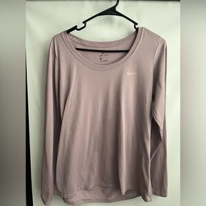 Nike Women's Long Sleeve Top - blush pink